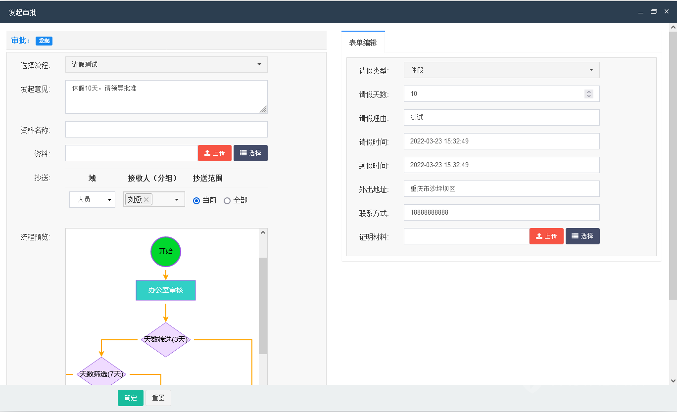 可视化工作流程审批系统